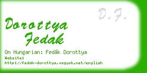 dorottya fedak business card